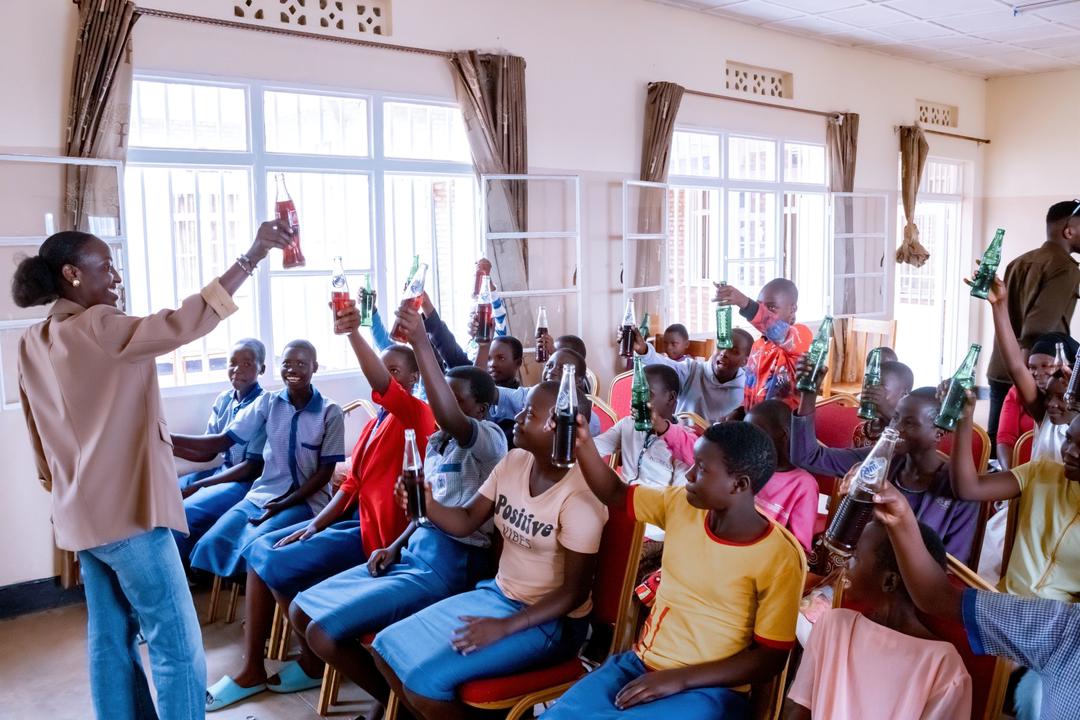 Rwandan girl receiving support