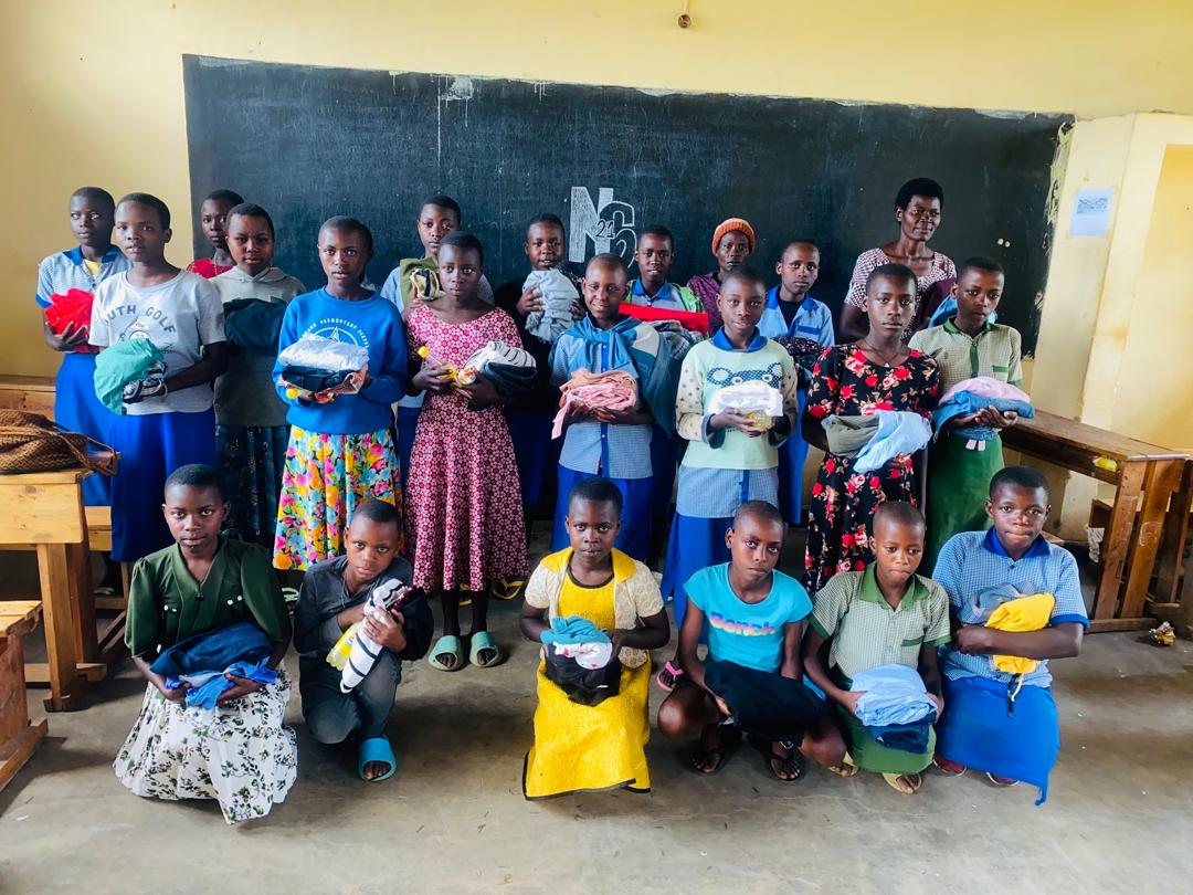 Rwandan girl with hopeful expression
