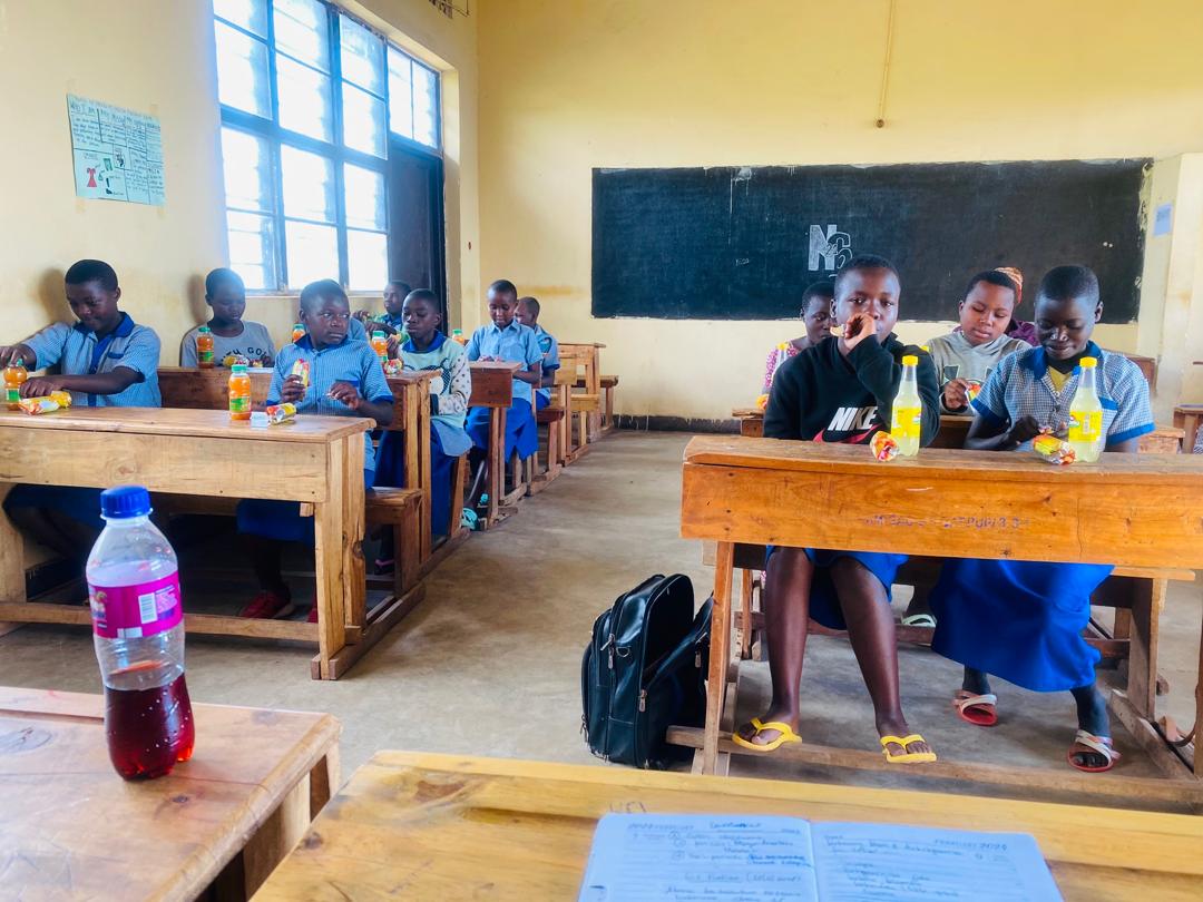 Rwandan girl in school uniform